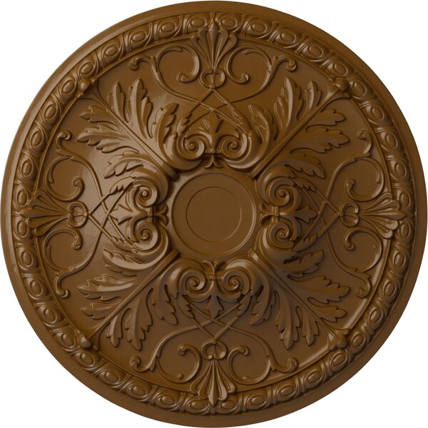 Ekena Millwork Tristan Ceiling Medallion (Fits Canopies up to 6 1/4"), 32 3/8"OD x 3 1/2"P, Smokey Topaz CM32TNSTF - main